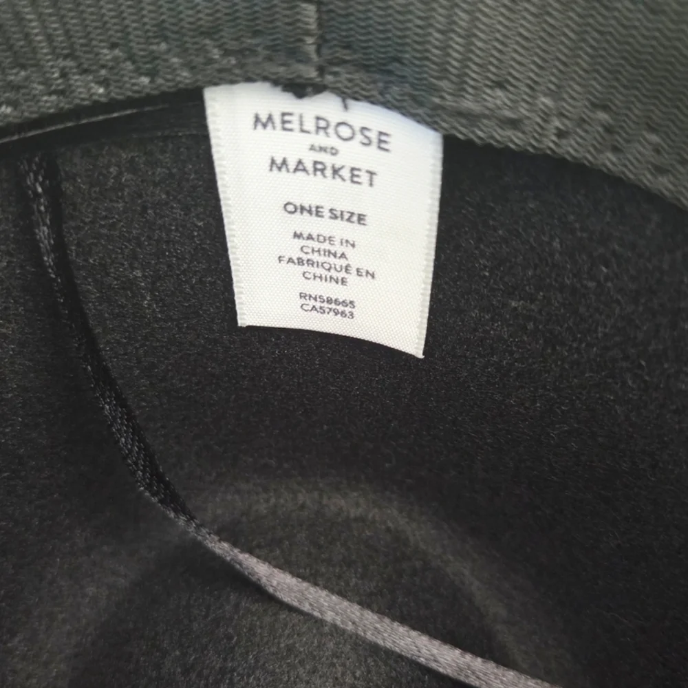 New!!! Melrose & Market Classic Black Fedora Wool Women's Hat